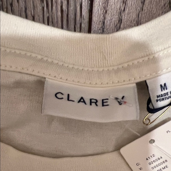 Clare V Cream T-Shirt - Picture 4 of 4
